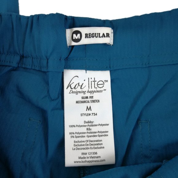 Koi Scrub Pants Women's 734-038 Caribbean Blue - Picture 5 of 11